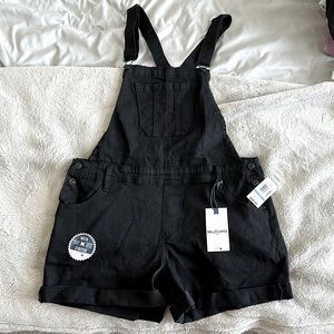 Black Overall Shorts